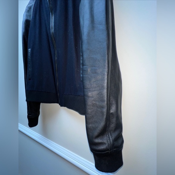 vintage bespoken leather varsity jacket size M - Picture 6 of 13